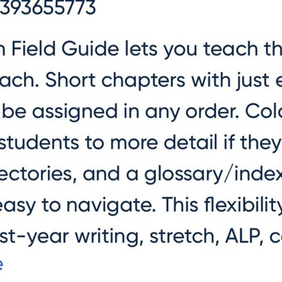 The field guide to writing norton course book - Picture 2 of 2